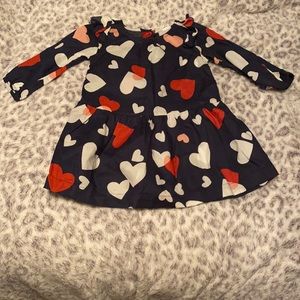 baby GAP 18-24 months Navy Blue Heart Dress